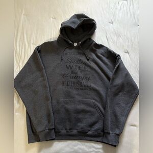 Woman’s Grey Jerzees Graphic Hoodie